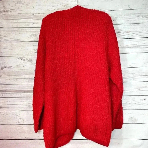 🎉Sweater ClearOut🎉 Oversized vintage‎ red 2 pocket cardigan - Picture 6 of 6